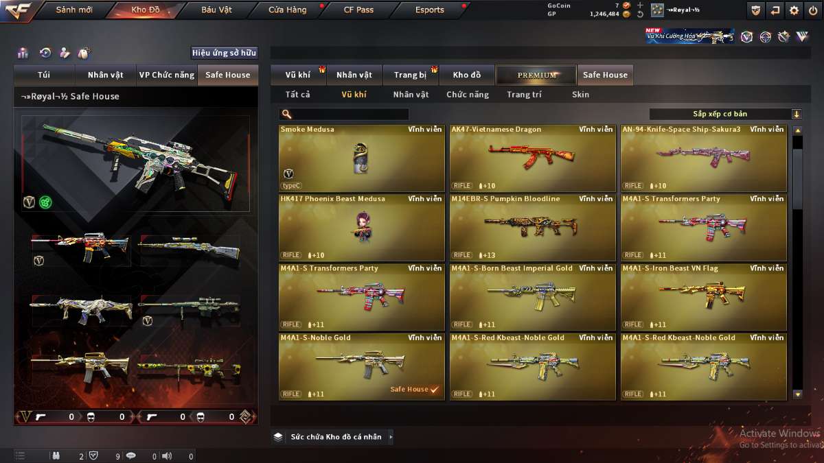 shop acc cf uy tin gia re